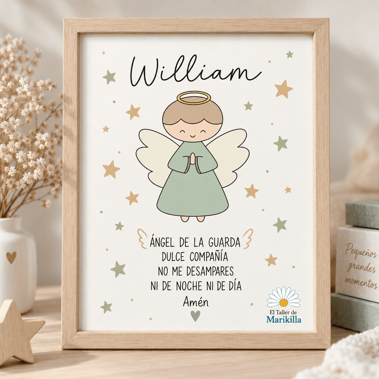 Cuadro Ángel de la Guarda 🤍✨