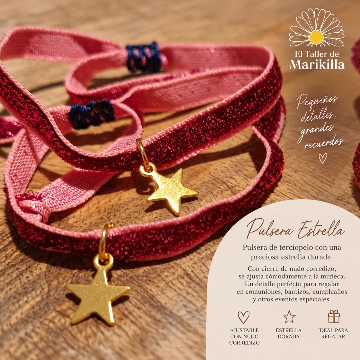 Pulsera Estrella de Terciopelo ⭐✨